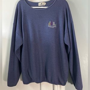 Nova Scotia popover Crewneck sweatshirt in a beautiful blue ,XL